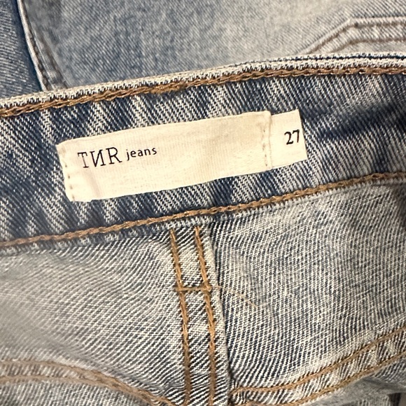 High Rise Distressed Blue Jeans - Picture 4 of 4